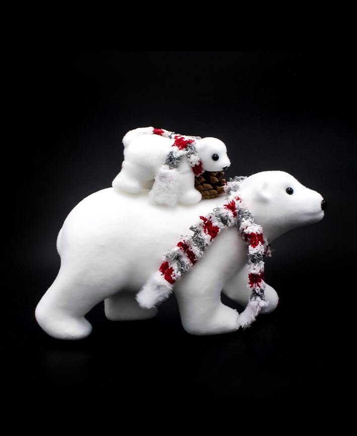 R116016 NAVIDAD OSO PAPA E HIJO 33 X 22 CMS