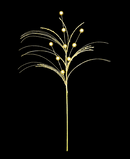 R119016 VARA FOLLAJE ESFERAS 70CM