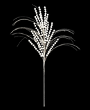 R119018 VARA FOLLAJE ESFERAS TUPIDO 65CM