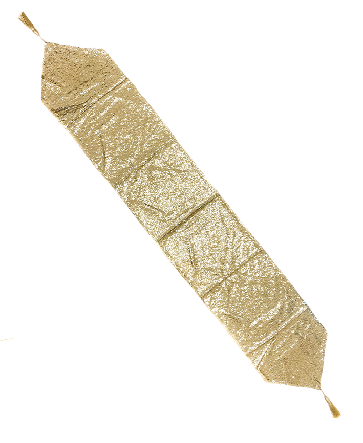 R128011-1 NAVIDAD CAMINO DE MESA LENTEJUELA 180X33 CM