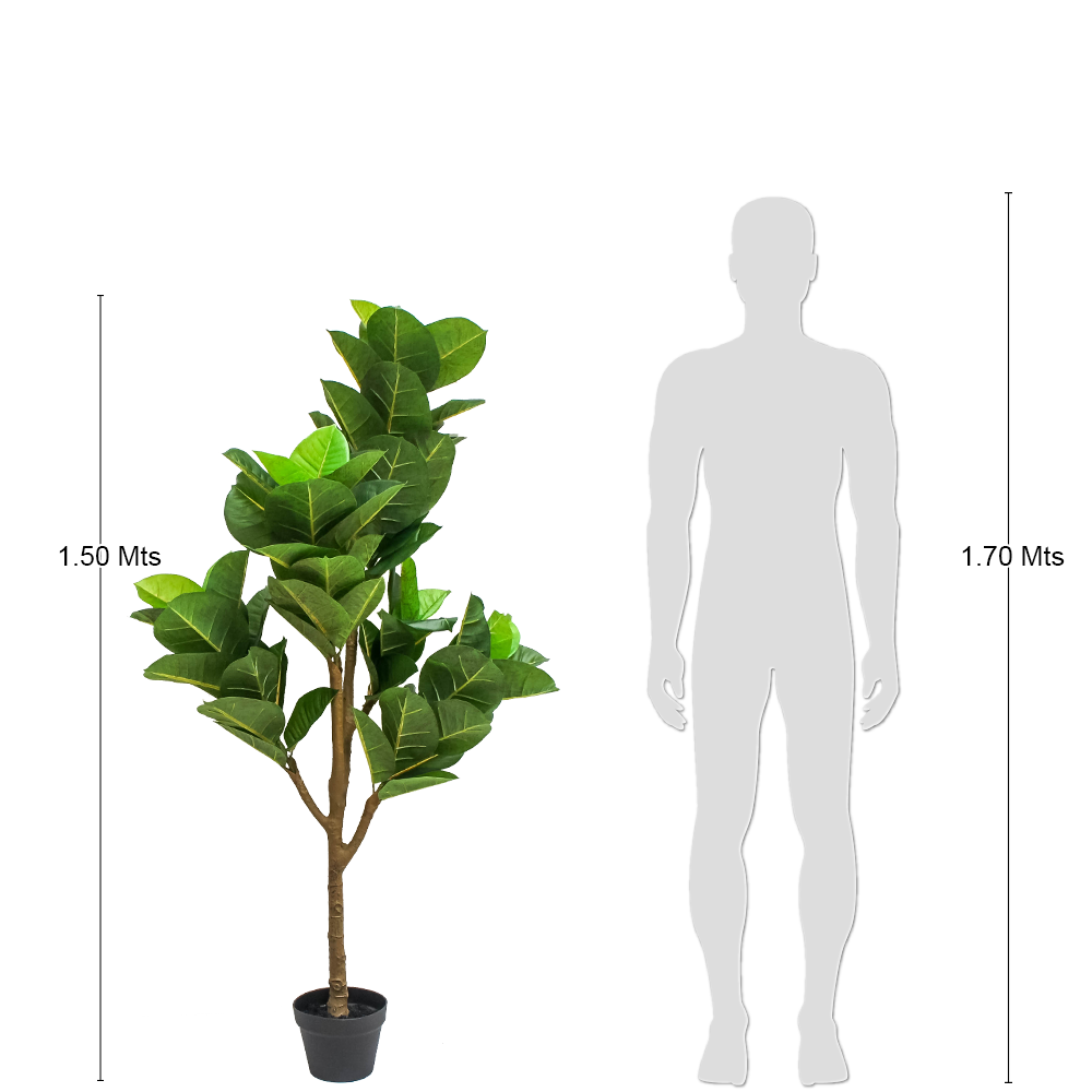 R201066 PLANTA ARTIFICIAL HULE 1.50 MTS
