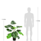 R201069 PLANTA ARTIFICAL MONSTERA 1.14 MTS