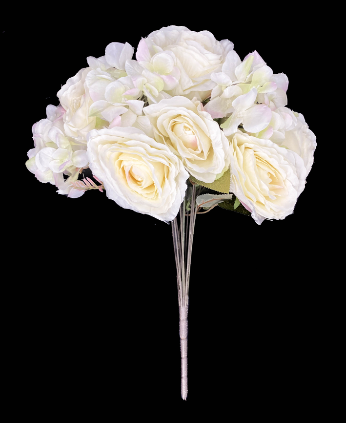 R205201 RAMO GRANDE ROSAL HORTENSIA X11 50 CM