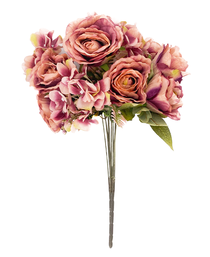 R205201 RAMO GRANDE ROSAL HORTENSIA X11 50 CM