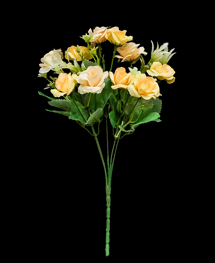 R211013 FLORECITA ROSA PASTEL  28 CMS  C/10 FLORES