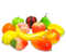 R219003 FRUTA ARTIFICIAL PAQ C/12 PZAS 8 CM - 17 CM