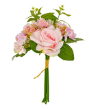 R225010 BOUQUET HORT ROSA  36 CM