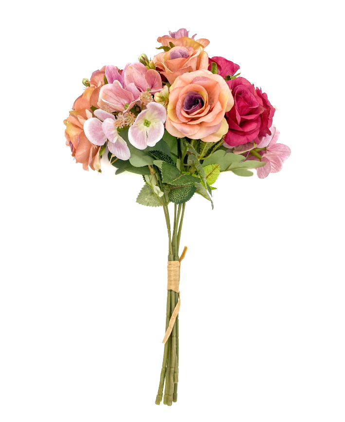 R225013 BOUQUET ROSACEA  37 CM