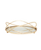 R304301 CHAROLA ONDAS CHICA ORO 25 CM