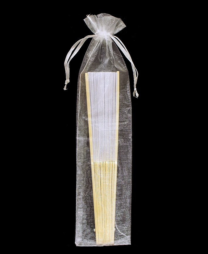 R402004 BOLSA DE ORGANZA ABANICO 12 PZS