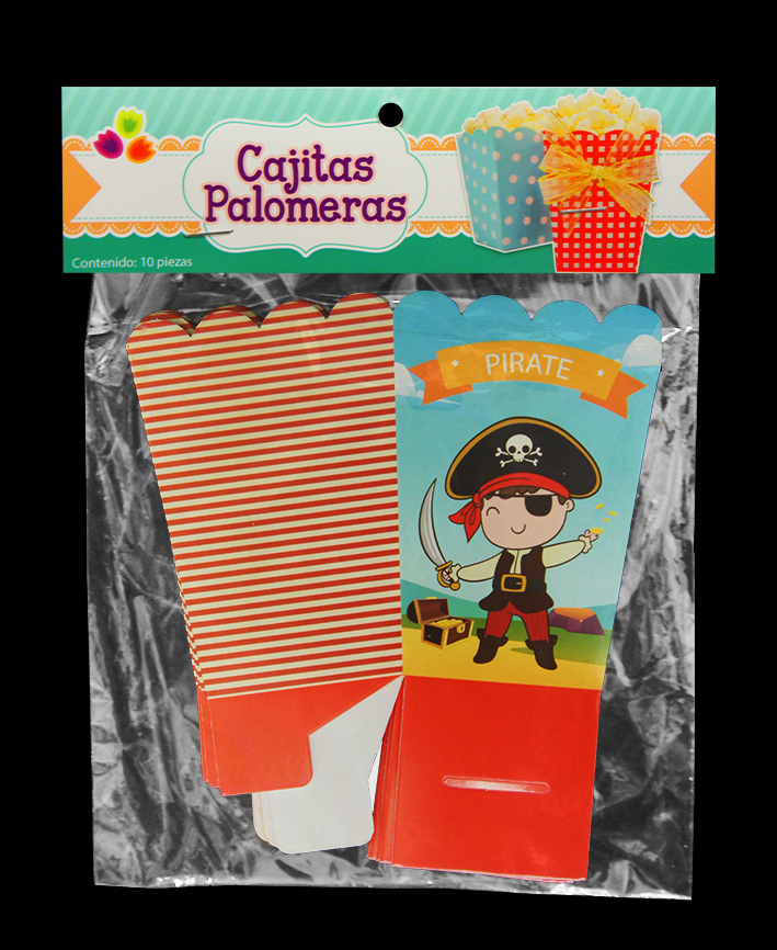 R409015 CAJITA PALOMERA PIRATA C/10 PZAS