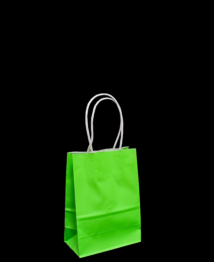 R418001 BOLSA DE PAPEL CON ASA  11 X 15 CM 6 PZAS