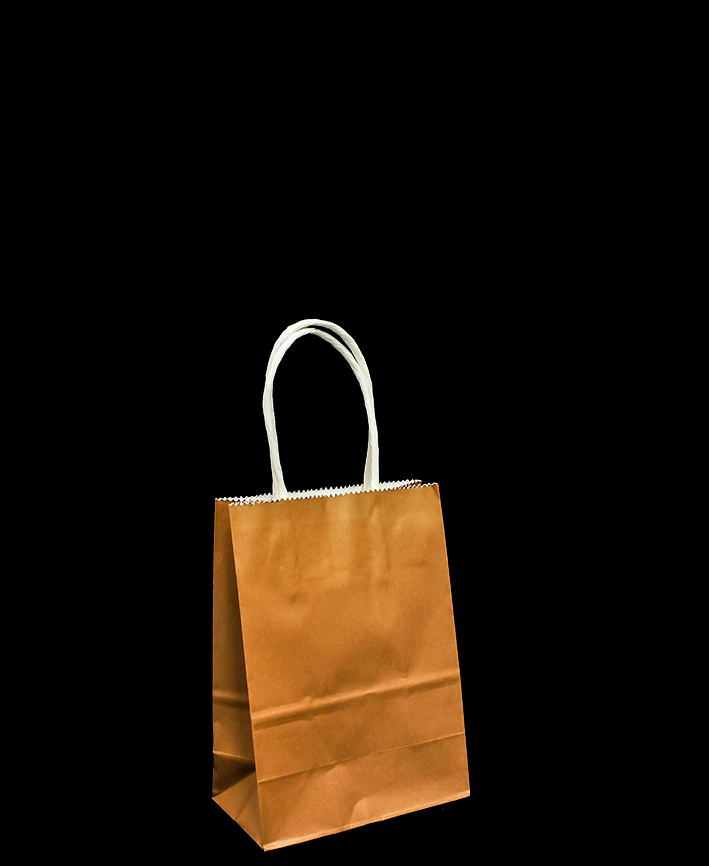 R418001 BOLSA DE PAPEL CON ASA  11 X 15 CM 6 PZAS