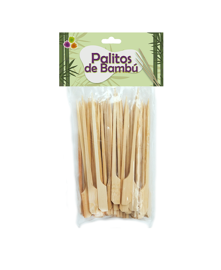 R422001 PALILLOS BAMBU 12 CM 50 PZAS