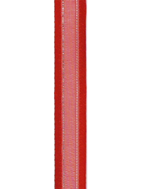 R603002-3/8'' LISTON ORGANZA/SATIN/PLATA 9.5MM 20Y