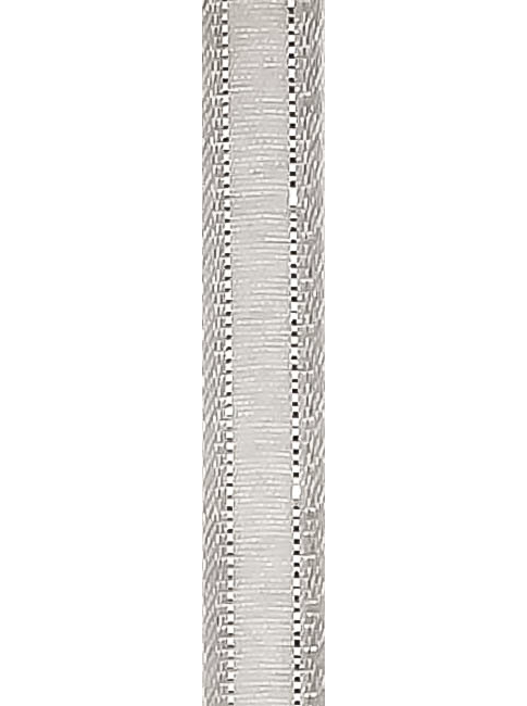 R603002-3/8'' LISTON ORGANZA/SATIN/PLATA 9.5MM 20Y
