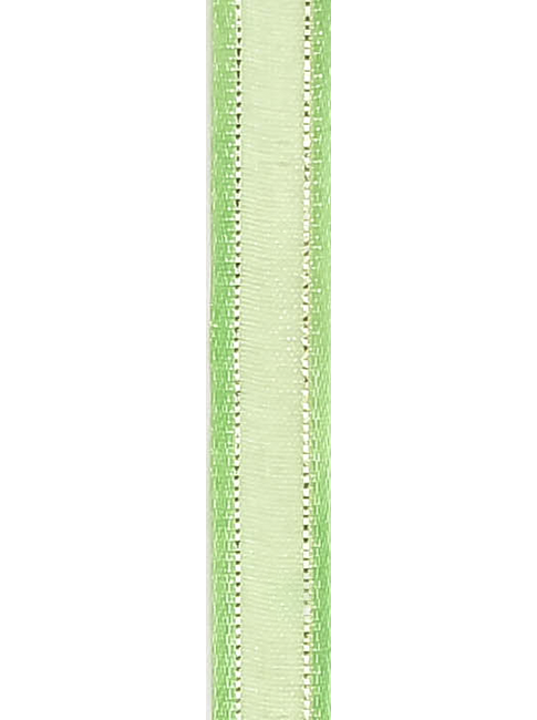 R603002-3/8'' LISTON ORGANZA/SATIN/PLATA 9.5MM 20Y