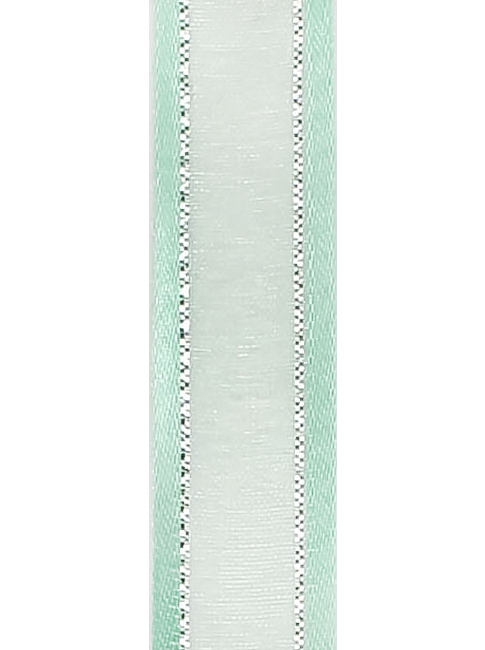 R603002-5/8'' LISTON ORGANZA/SATIN/PLATA 1.58CM 20Y