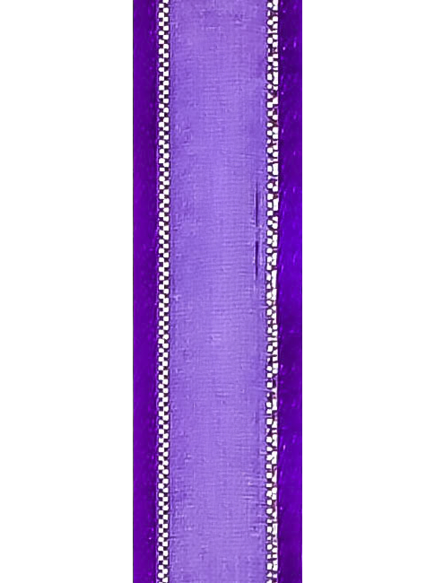 R603002-5/8'' LISTON ORGANZA/SATIN/PLATA 1.58CM 20Y