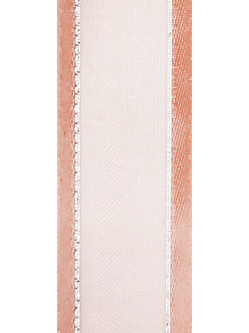 R603002-7/8'' LISTON ORGANZA/SATIN/PLATA 2.22CM 20Y