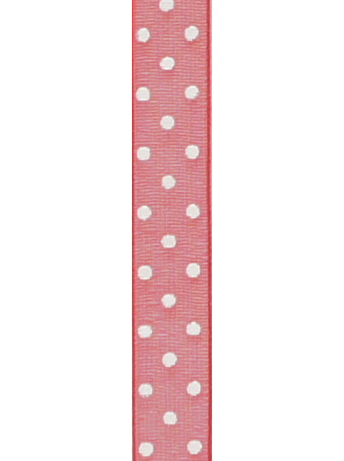 R603006-3/8 LISTON ORGANZA C/PUNTOS 20 YARDAS