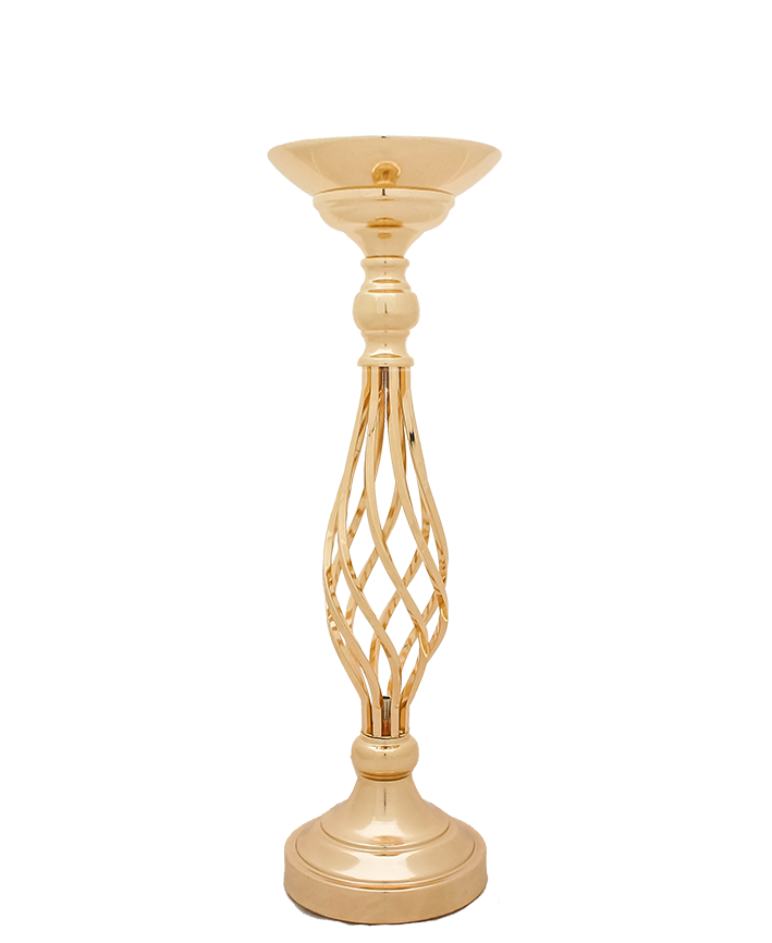 R707029 CANDELABRO ESPIRAL 47 CM ORO