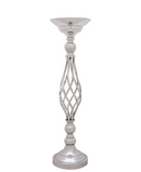 R707032 CANDELABRO ESPIRAL 53 CMS PLATA