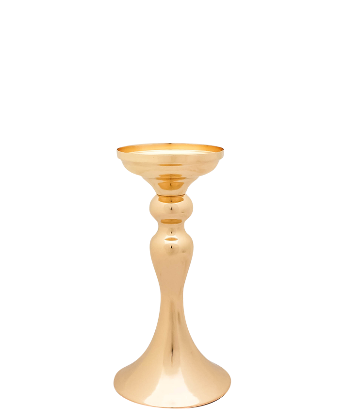 R707041 CANDELABRO CROMADO 21 CM   ORO