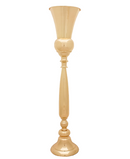 R707044 CANDELABRO CROMADO  TROMPETA 77 CM ORO