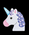 R732003 FIGURA UNICORNIO C/LUZ 26 X 26 CM