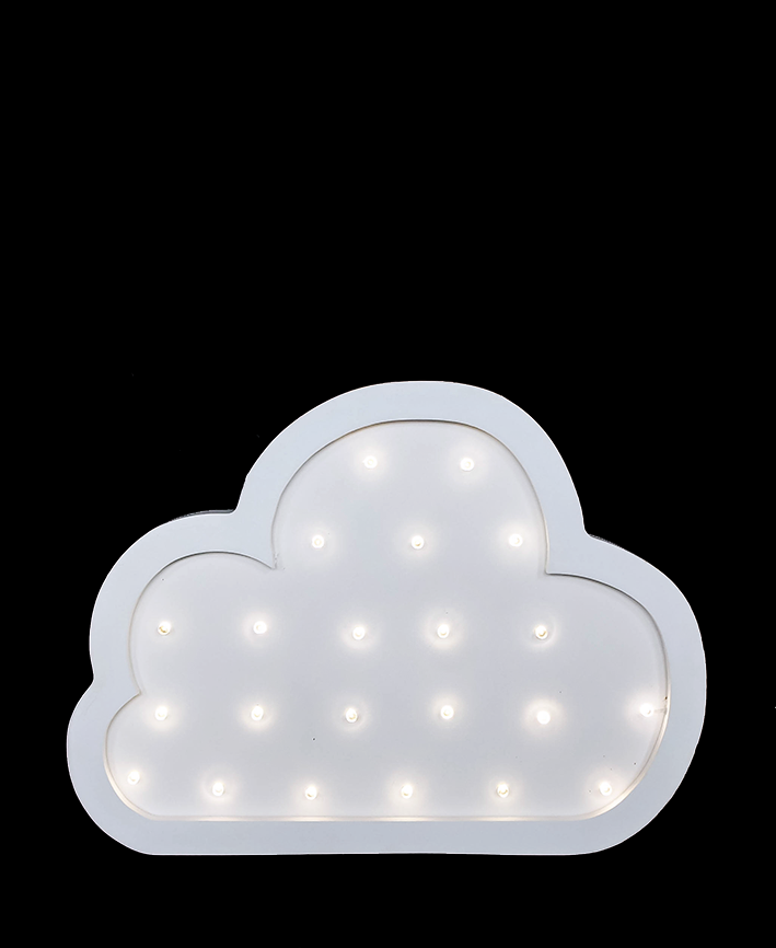 R732004 FIGURA NUBE C/LUZ 30 X 22 CM