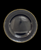 R733002-1 BAJO PLATO VIDRIO PERLAS ORO 33 CMS