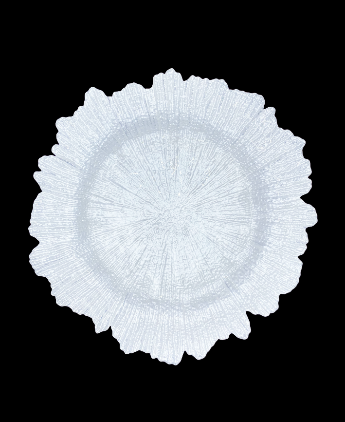 R733005-1 BAJO PLATO VIDRIO CORAL 33 CMS