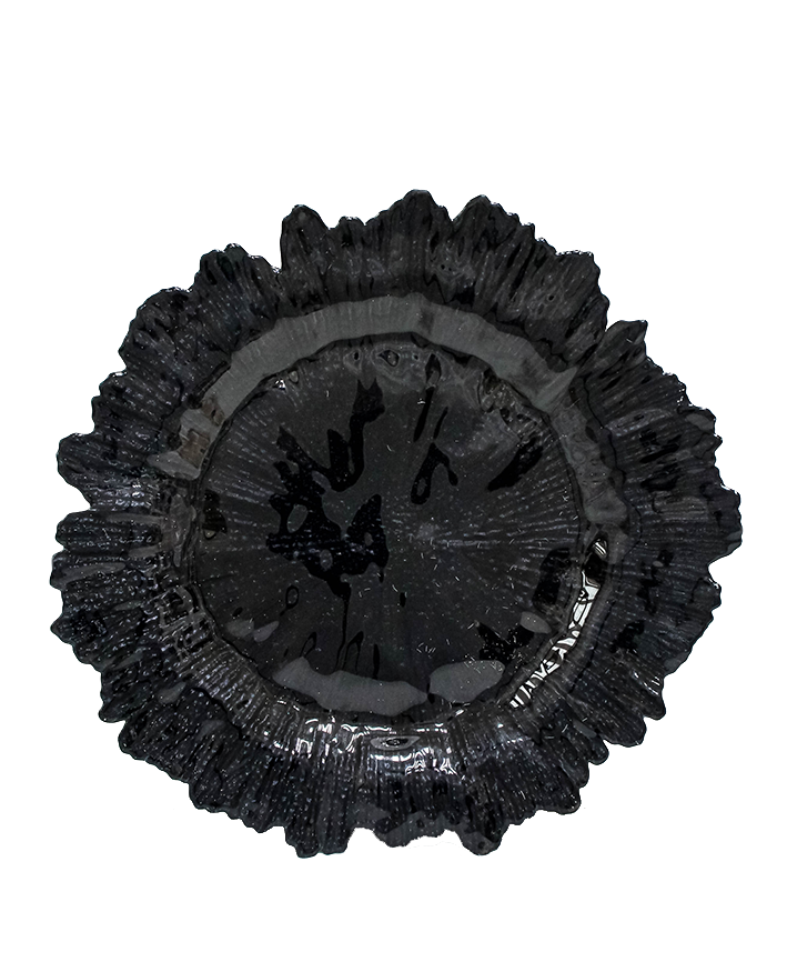 R733005-1 BAJO PLATO VIDRIO CORAL 33 CMS