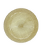 R733012-1 BAJO PLATO VIDRIO TELA LISO ORO 32CM