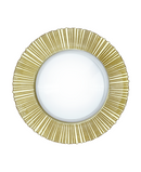R733013-1 BAJO PLATO VIDRIO SOL ORO 32CM