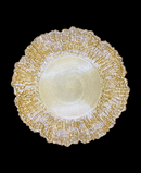 R733015-1 BAJO PLATO VIDRIO SPLASH ORO 32CM