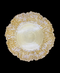 R733015-1 BAJO PLATO VIDRIO SPLASH ORO 32CM