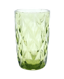R745301 VIDRIO VASO ALTO ROMBOS 8 X 12.5 CM