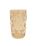 R745301 VIDRIO VASO ALTO ROMBOS 8 X 12.5 CM