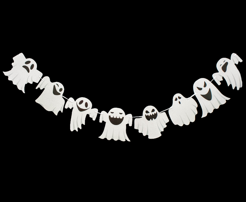 R906202 BANNER HALLOWEN FANTASMAS 20 CM