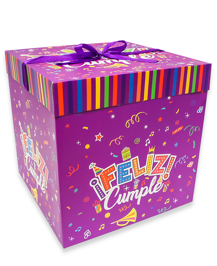 R910014 CAJA FELIZ CUMPLE 30 CMS