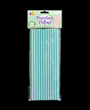 R914002 POPOTE DE PAPEL 25 PZAS METALICO