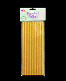 R914002 POPOTE DE PAPEL 25 PZAS METALICO